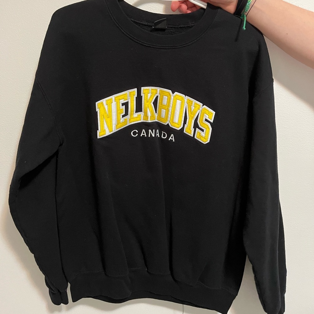 OG Nelk boys black crew neck one of the first and original sweaters sold by Nelk - Picture 1 of 4